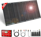 DOKIO 300W 36V Portable Foldable Solar Panel Kit, Compact 19x37in Design 15.21lb with Standalone Controller and USB, Monocrystalline Charger for 22V Batteries, Power Stations, RV Camping Emergency Use