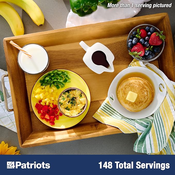 4Patriots Country Griddle Breakfast Kit: Tasty, Long-Lasting Survival Breakfast Food, 148 Servings