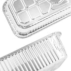 Uniflasy 60 Pack Grill Drip Pans, Aluminum Foil Drip Pan Disposable Grease Catcher Liners Compatible with Weber Genesis & Summit 400/600, SmokeFire EX4/EX6/EPX6, Replacement for Weber 6417 6498