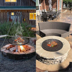 Stanbroil Heavy Duty X-Marks Fire Pit Cooking Grill Grates with Support X Wire - Outdoor Round BBQ Campfire Grill Grid - Camping Cookware, 30 Inch