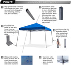ABCCANOPY Stable Pop up Outdoor Canopy Tent, Blue