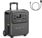 BLUETTI Elite 400 Solar Generator and Solar Charging Cable, 3840Wh LFP Batttery Backup with 2600W AC Outlets, High Capacity Portable Power Station with Wheels for Home Backup, Outage, Camping
