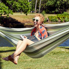 La Siesta® XL King Brisa Classic Hammock & CasaMount, Walls Ceilings Beams Suspension Kit -Indoor Outdoor Hammock Swing, Weather Tear Resistant, Cedar
