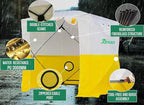 JAX3® Professional Work Tent | Pop Up | 6,2x6,2x7 Ft | Instant Quick and Easy Tool-Free Setup | Waterproof UV50+ | Splicing, Commercial Tent, Fiber Optic for Heavy-Duty Use