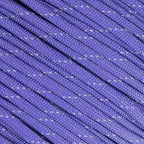 Fluorescent Reflective 550 Type III Guyline Tent Rope Camping Survival Cord High-Visibility Paracord (Reflective Purple, 50 Feet)