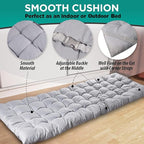 Zone Tech Camping Cot Mattress Pad Premium Quality Outdoor Comfortable Thicker Cotton Sleeping Cot Lightweight Waterproof Bottom Pad Mattress for Adult, Kid