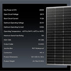 Epoch 400W Bifacial Solar Panels,N-Type 12/24 Volt Monocrystalline Solar Panel, High-Efficiency Waterproof Solar Module for RV Camping, Boat, Marine,Off-Grid[200w×2pcs]