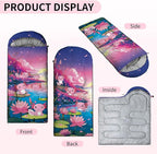 Camping Sleeping Bags, Lightweight Waterproof Sleeping Bag and Compact with Compression Sack for Outdoor