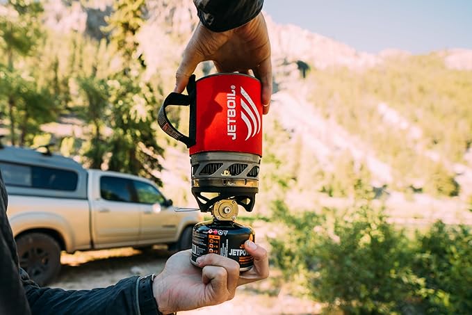 Jetboil MicroMo Lightweight Precision Camping and Backpacking Stove Cooking System with Adjustable Heat Control