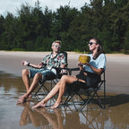KingCamp Oversized Folding Camping Chair for Adults Portable Outdoor Lawn Chair Heavy Duty with Cooler, Cup Holder, Side Pocket, Carry Bag, Support 300lbs