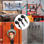 Maitys Heavy Duty Suction Cups with Hooks Tie Down Strong Suction Cup Anchor Car Camping Accessories Vacuum Outdoor Hanging Hooks for Car Boat Awning Camping Tent Trap