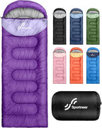 Sportneer Sleeping Bag for Adults & Kids, Cold Weather & Warm Waterproof Camping Sleeping Bag, Compact Portable for Camping Hiking & Travel