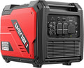 Portable Inverter Generator 5000W with CO Sensor, Super Quiet Gas Generator with RV Ready 30A Outlet, Wheels Handle Kit, Parallel Capable for Home Backup Emergency Use Camping, EPA Compliant