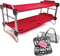 Disc-O-Bed Youth Double Cot Kid-O-Bunk, Modular for Bunk Beds, Dual Cots, or Bench with 2 Carry Bags for Portable Transport