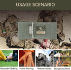 Israeli Style Emergency Bandage, Multifunctional First Aid Device Compression Trauma Wound Dressing for Emergency Combat Shooting Self Rescue Medical Trauma Kit (Two 6-inch)