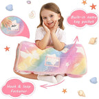 Toddler Nap Mat with Pillow and Blanket, Extra Large Rolled Napping Mats,Slumber Bags for Boys Girls,Kids Sleeping Bag for Daycare, Preschool Travel Camping