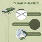 Camping Cot, Outdoor Folding Bed Set with Mattress, Sleeping Bag, Pillow, and Carry Bag, Comfortable and Portable, for Travel Camp Beach