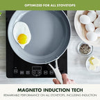 GreenPan Valencia Pro Ceramic Nonstick 11” Frying Pan Skillet, Hard Anodized PFAS-Free Cookware, Induction Ready, Compatible on All Cooktops, Eggs & Omelets, Dishwasher Safe, Oven Safe to 600F, Gray