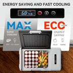 Portable 12V Refrigerator, 22 Quart Compressor Electric Cooler, 12V Fridge -4℉-68℉, Portable Freezer for Camping, RV, Outdoor