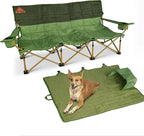 Kelty Lowdown Couch - 3 Person Capacity Camping Chair, Extra Large and Sturdy Bench for Campsites, Soccer Games, and Backyard Parties
