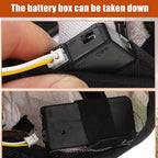 Syhood 2 Pieces LED Baseball Caps Flashlight Hats Hands Free Baseball Caps with Light Built in 5 Battery Powered Headlamp LED Hats Light for Men Fishing Jogging Camping Hand Work
