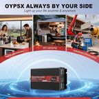 1000W Power Inverter 12V to 110V 120V AC Pure Sine Wave Inverter for RV Truck Camping,Outdoor Off-Grid Power Converter with LCD Display,Wired Controller,AC Outlets USB Ports (12V-1000Watt)