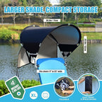 XL Universal Beach Chair Umbrella Canopy, UPF 50+ Chair Sun Shade Attachment with Adjustable Clamp for Camping, Lawn, Wheelchair, Tanning, Zero Gravity, Lounge, Outdoor Chairs, Oversized, 2 Pack