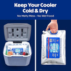 Cooler Shock Reusable Ice Packs for Cooler - Long Lasting Cold Freezer Packs for Coolers and Lunch Boxes - Cooler Ice Packs for Camping Gear, Fishing, Road Trips, Beach Must Haves