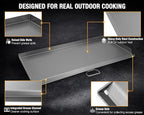 Hisencn Cast Iron Flat Top Griddle for Camp Chef 3 Burner Stove, 16"x37" Heavy Duty Fry Griddle Replacement for GB90D TB90 Series, Outdoor Cooking Griddle