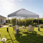 OLIXIS 10x10ft 1-Person Pop Up Canopy Tent, Heavy Duty One Push Setup Portable Outdoor Shelter for Beach Events Camping with Rolling Carry Bag, Dark Grey