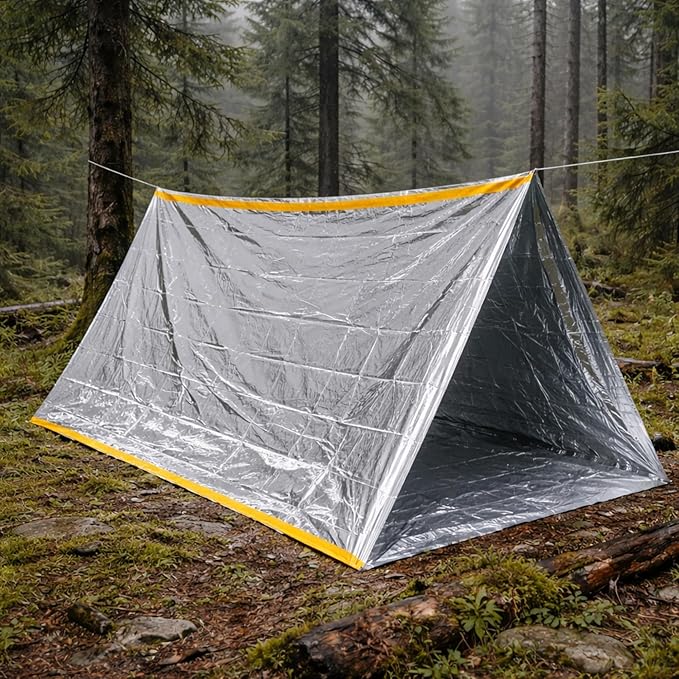 2 Person Reflective Emergency Shelter Lightweight Waterproof Tent