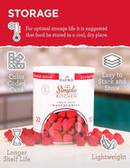 READYWISE - Simple Kitchen Freeze Dried Raspberries, 22 Servings, Vegan, Gluten Free, Healthy Snack, Survival Food, Dried Fruit, Raspberries (Pack of 2)