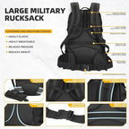 50L Military Tactical Backpack 3 Day Assault Pack Molle Daypack Hiking Backpack for Men and Women
