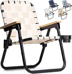 GoSports WOVN Beach Backpack Chair - 9 Styles Available - Premium Folding Camping Chair