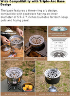 CAMPINGMOON Φ6.1'' Stainless Steel Double-layer Steamer for Diameter 5.9" to 7.7" cookers S363-2S