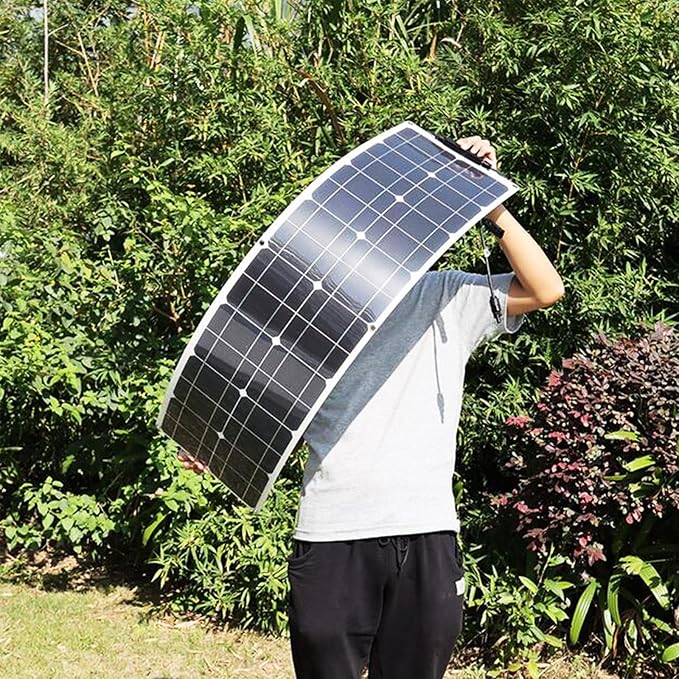 1000W Solar Panels 12V Flexible Solar Panel Kit, Complete Portable Solar Battery Charger Phone with 100A Controller Camping Home