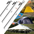 32 Pack Tent Stakes, 12in Heavy Duty Tent Stakes with Storage Bag, Forged Steel Tent Pegs for Camping