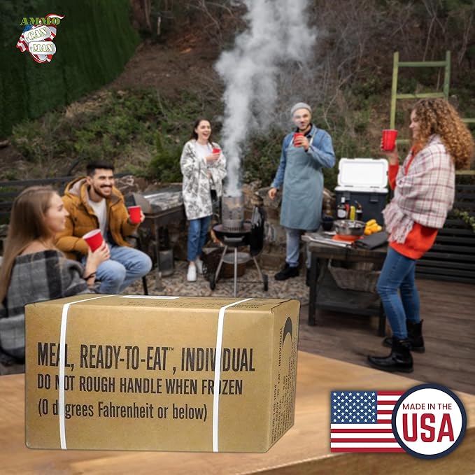 Ammo Can Man MREs (Meals Ready-to-Eat) Box A, Genuine U.S. Military Surplus, Menus 1-12 by Rothco