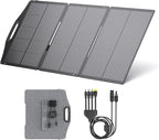BigBlue 150W Portable Solar Panels with Kickstands, IP68 Waterproof Solar Charger with MC-4/XT60 for Power Station, 25% Conversion Efficiency, Camping Essentials, Foldable Solar Panel for RV Life