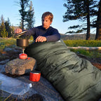 0 Degree Sleeping Bag 100% Cotton Flannel XXL Cold Weather Winter Oversized Sleeping Bag for Adults Camping Zero Degree Big and Tall with Compression Sack
