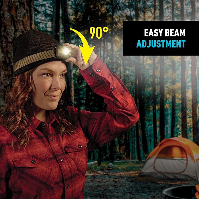 Nite Ize Radiant RH1 PowerSwitch Headlamp - Durable 550 Lumen Headlamp for Visibility at Night - Features Lockout, Spot & Flood Modes, Red/White LEDs, and Innovative PowerSwitch Capabilities