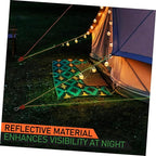Healifty 4pcs Reflective Nylon Tent Guy Lines Adjustable Ratchet Rope for Camping High Load Capacity Non Slip Grip Utility Rope for Outdoor Activities
