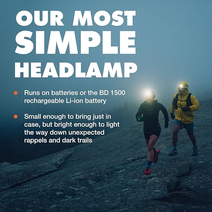BLACK DIAMOND Astro 300 Headlamp | 300 Lumens Brightness | 3X AAA Battery Operated (Included) | Compact & Lightweight | Ops Black