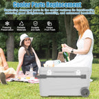 Cooler Repair Kit for Igloo 50-165 Quart Ice Chest, Drain Plug Latch Posts Screws Replacement Parts Set Cooler Accessories for Repair and Maintenance