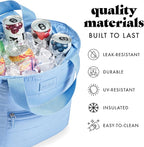 Fit & Fresh Carefree Cooler Collection – Insulated, Leakproof, Water-Resistant Tote & Mini Sling Bag for Summer Pool & Travel