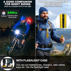 Rechargeable Flashlights High Lumens - Super Bright Small Pocket Magnetic Flashlight, 8 Modes LED Tactical Flash Light, Dual Button Powerful Work Light for Car,Home,Camping,Emergency (1, Yellow Gold)