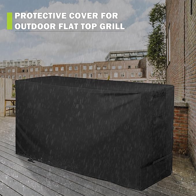 Griddle Cover for Royal Gourmet GD401,GD402, GD403 Grill, Flat Top Grill Cover for 66in 4-Burner Grill, Waterproof BBQ Grill Cover for Outdoor Barbecue/Gas Griddle/Propane Griddle