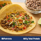4Patriots Meat & Protein Emergency Food Supply: Delicious Freeze-Dried Meat & Beans, 85 Servings