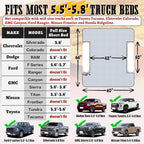 Umbrauto Inflatable Truck Bed Air Mattress for Full Size Short Truck Beds, 5.5-5.8ft, with Pump & Carry Bag. Perfect for Outdoor Adventures
