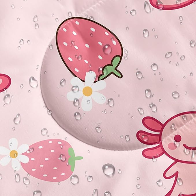QOOMO Axolotl Cute Camping Sleeping Bags,3 Season Warm & Cool Weather,Lightweight,Waterproof Sleeping Bags for Adults & Kids,Traveling,and Outdoors